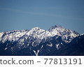 Yatsugatake that shines in the clear sky 77813191