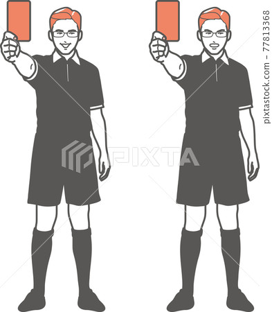 男子發紅牌(全身) 男子發紅牌(全身) 77813368