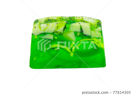 Handmade soap bar isolated on white background Handmade soap bar isolated on white background 77814305