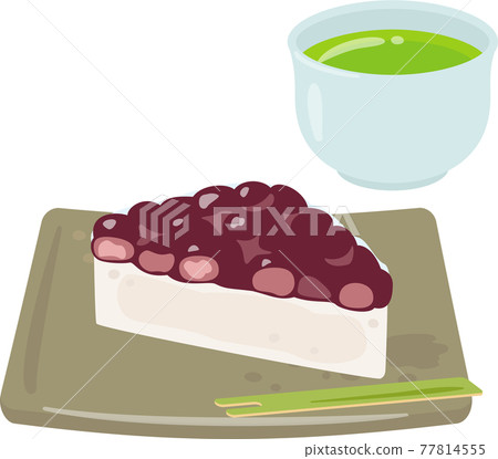 Minazuki 和綠茶在盤子裡 77814555