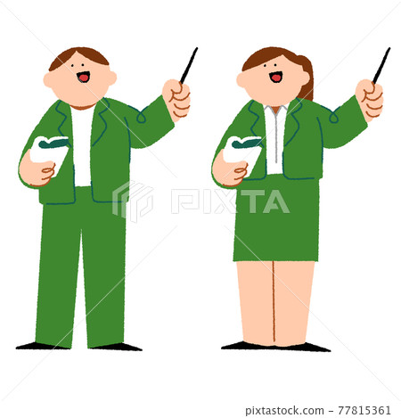 Male and female teachers - Stock Illustration [77815361] - PIXTA