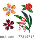Bingata風格沖繩花 77815717