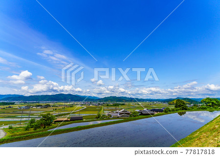 京都府龜岡市的田園風光 京都府龜岡市的田園風光 77817818