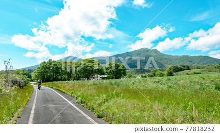 Image of fresh green and early summer cycling (Hiruzen Plateau) 77818232