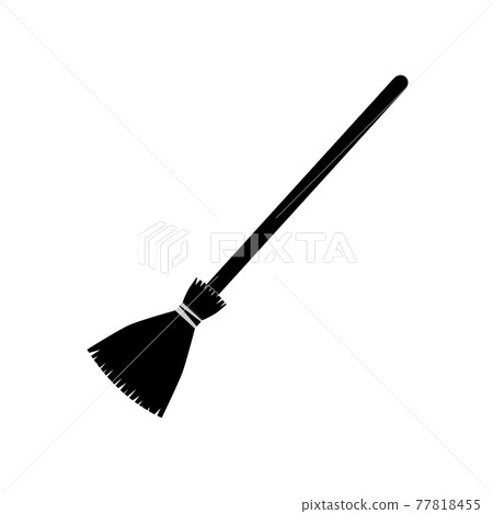 broom long icon on white background. broom sign. broom stick with long wooden handle symbol. tool for cleaning logo. halloween accessory object. flat style. broom long icon on white background. broom sign. broom stick with long wooden handle symbol. tool for cleaning logo. halloween accessory object. flat style. 77818455