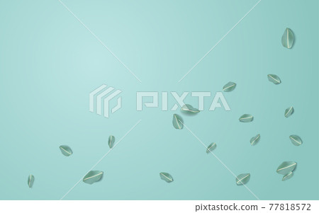 Abstract Background green gradient and with leaves on top for Insert text, copy space, ad. vector illustration 77818572