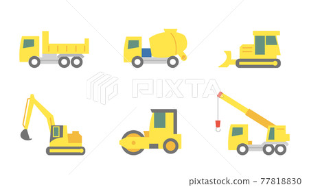 重型設備施工設備車輛圖標集 重型設備施工設備車輛圖標集 77818830