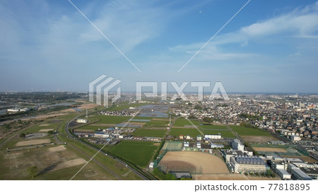 用無人機拍攝的鈴鹿川風光 77818895