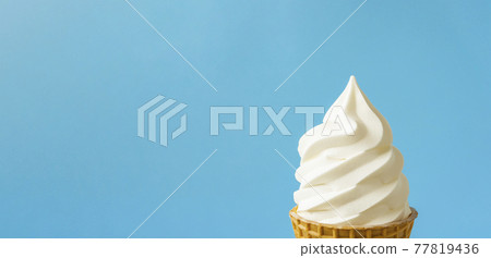 Soft serve ice cream close-up Soft serve ice cream close-up 77819436