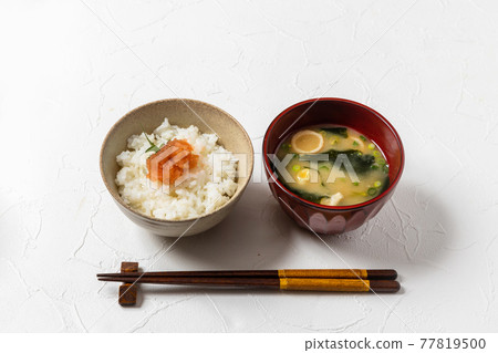 Rice and side dishes Side dishes of rice japanese food 77819500
