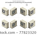 Isometric vector Aircon Condensing unit RA type2 77823320