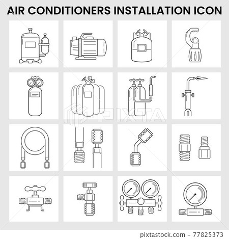 Icon packs Aircon installation tools Icon packs Aircon installation tools 77825373