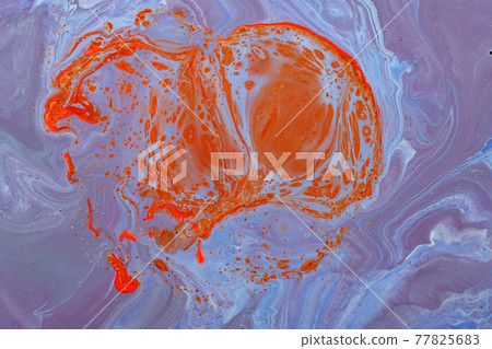 Multicolored paints create a beautiful abstract background. 77825683