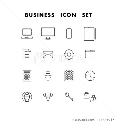 Business icon set Business icon set 77825917