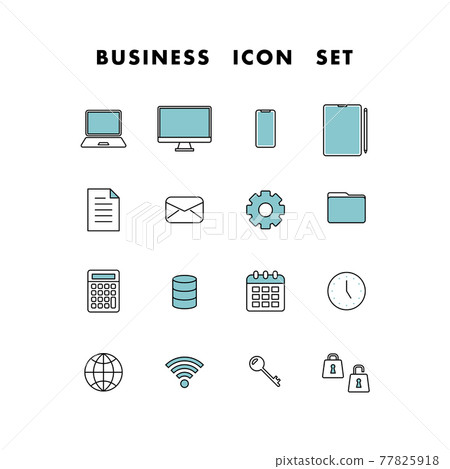 Business icon set Business icon set 77825918