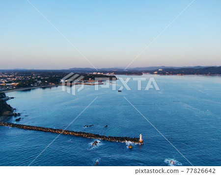 "Anorisaki", Shima City, Mie Prefecture, seen from the sky 77826642
