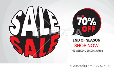 sale banner template design.vector illustration 77826940