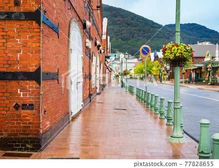 Hakodate Red Brick Warehouse Morning view Hakodate Red Brick Warehouse Morning view 77828655