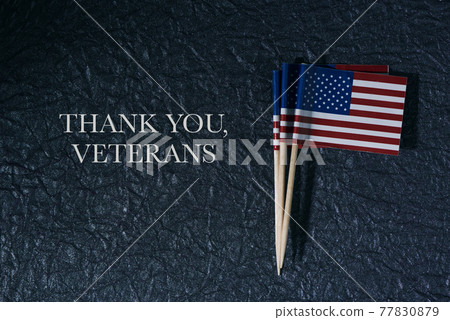 US flags and text thank you veterans US flags and text thank you veterans 77830879