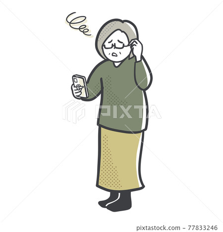 A woman who can't master smartphones A woman who can't master smartphones 77833246