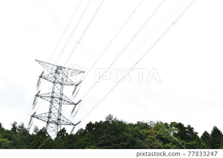 Steel tower in the mountain Steel tower in the mountain 77833247