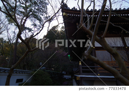 Aoba, temple and sun Aoba, temple and sun 77833478