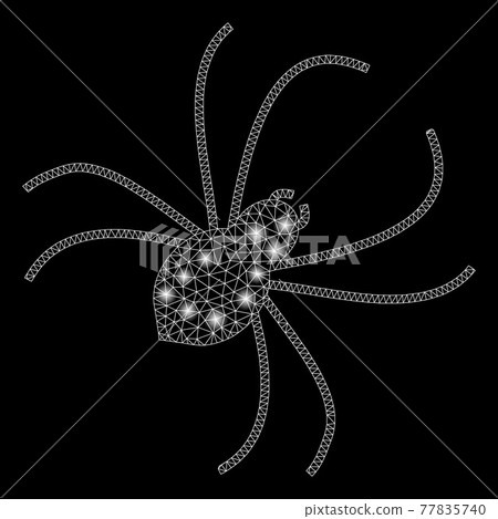 Flare Mesh 2D Spider with Flare Spots Flare Mesh 2D Spider with Flare Spots 77835740