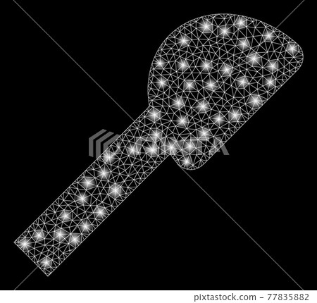 Glowing Mesh Carcass Shower Head with Light Spots Glowing Mesh Carcass Shower Head with Light Spots 77835882