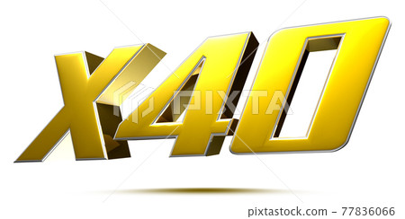 X40. - Stock Illustration [77836066] - PIXTA