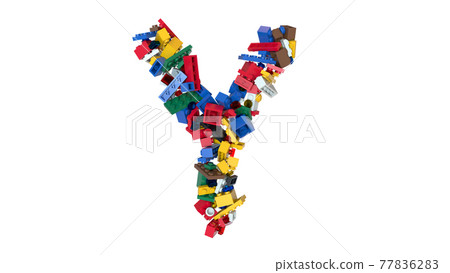 Shuffled Colored Bricks Building Blocks Typeface Text Y Shuffled Colored Bricks Building Blocks Typeface Text Y 77836283