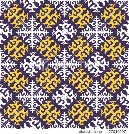 Kazakh asian nomadic design tribes on background 77836697