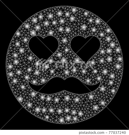 Flare Mesh Wire Frame Lover Smiley with Flare Spots Flare Mesh Wire Frame Lover Smiley with Flare Spots 77837240