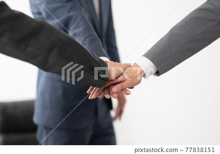 Business image meeting at hand 77838151