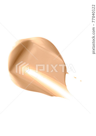 Beige beauty cosmetic texture isolated on white background, smudged makeup emulsion cream smear or foundation smudge, crushed cosmetics product and paint strokes Beige beauty cosmetic texture isolated on white background, smudged makeup emulsion cream smear or foundation smudge, crushed cosmetics product and paint strokes 77840122