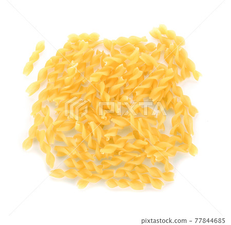 Top view of Pasta isolated on white background Top view of Pasta isolated on white background 77844685
