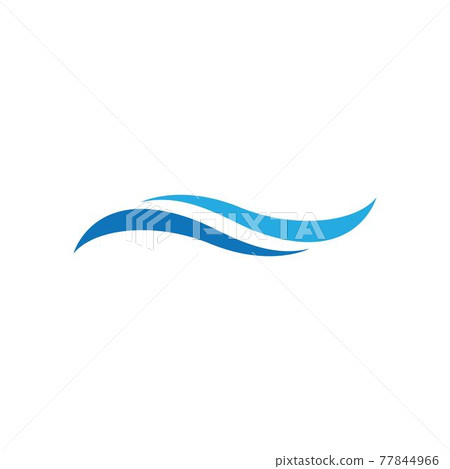 Water Wave symbol and icon Logo Template 77844966