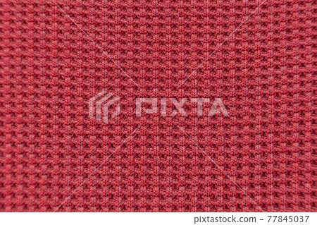 Red fabric cloth background texture for design 77845037