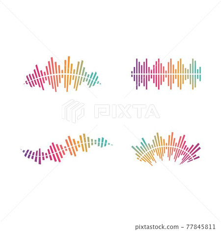sound wave music logo vector sound wave music logo vector 77845811