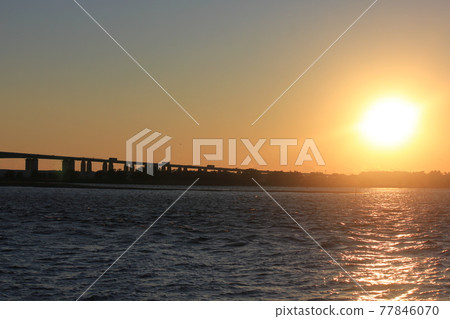 濱名湖:從弁天島看日落 濱名湖:從弁天島看日落 77846070