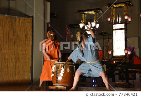 Demonstration of Gojinjo Taiko in Wajima City, Ishikawa Prefecture (Kiriko Kaikan) Demonstration of Gojinjo Taiko in Wajima City, Ishikawa Prefecture (Kiriko Kaikan) 77846421