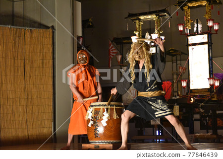 石川縣輪島市五神城太鼓示範（桐子會館） 77846439