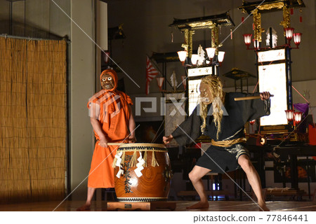 石川縣輪島市五神城太鼓示範（桐子會館） 77846441