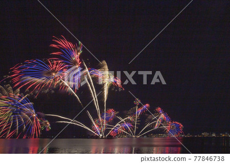 Matsue City Lake Shinji Water Town Festival Fireworks Festival Scenery 2019-32 77846738