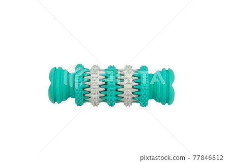Teeth cleaning chew toy for dogs isolated on white background Teeth cleaning chew toy for dogs isolated on white background 77846812