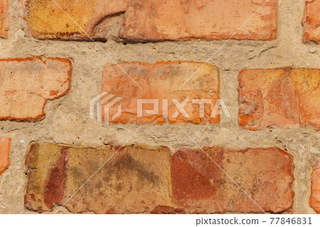 Background of the old red brick wall Background of the old red brick wall 77846831