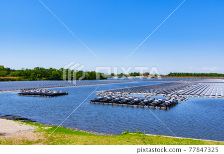 Yamakura Water Mega Solar Solar Power Generation [Carbon Neutral Image] 77847325