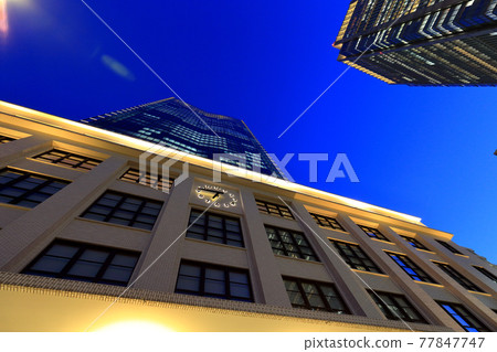 Tokyo Marunouchi cityscape night view Tokyo Marunouchi cityscape night view 77847747