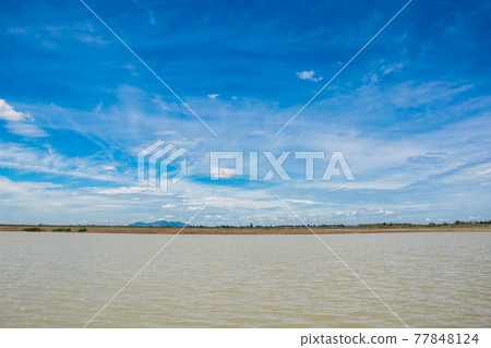 lake landscape in summer lake landscape in summer 77848124