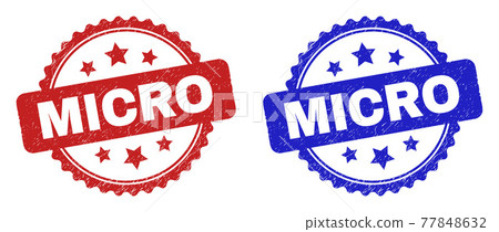 MICRO Rosette Stamp Seals with Grunge Surface MICRO Rosette Stamp Seals with Grunge Surface 77848632