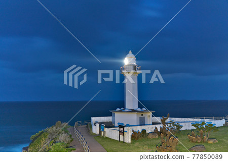 【長崎花燈塔（夜景）】鹿兒島縣和泉郡長島町城河內 77850089